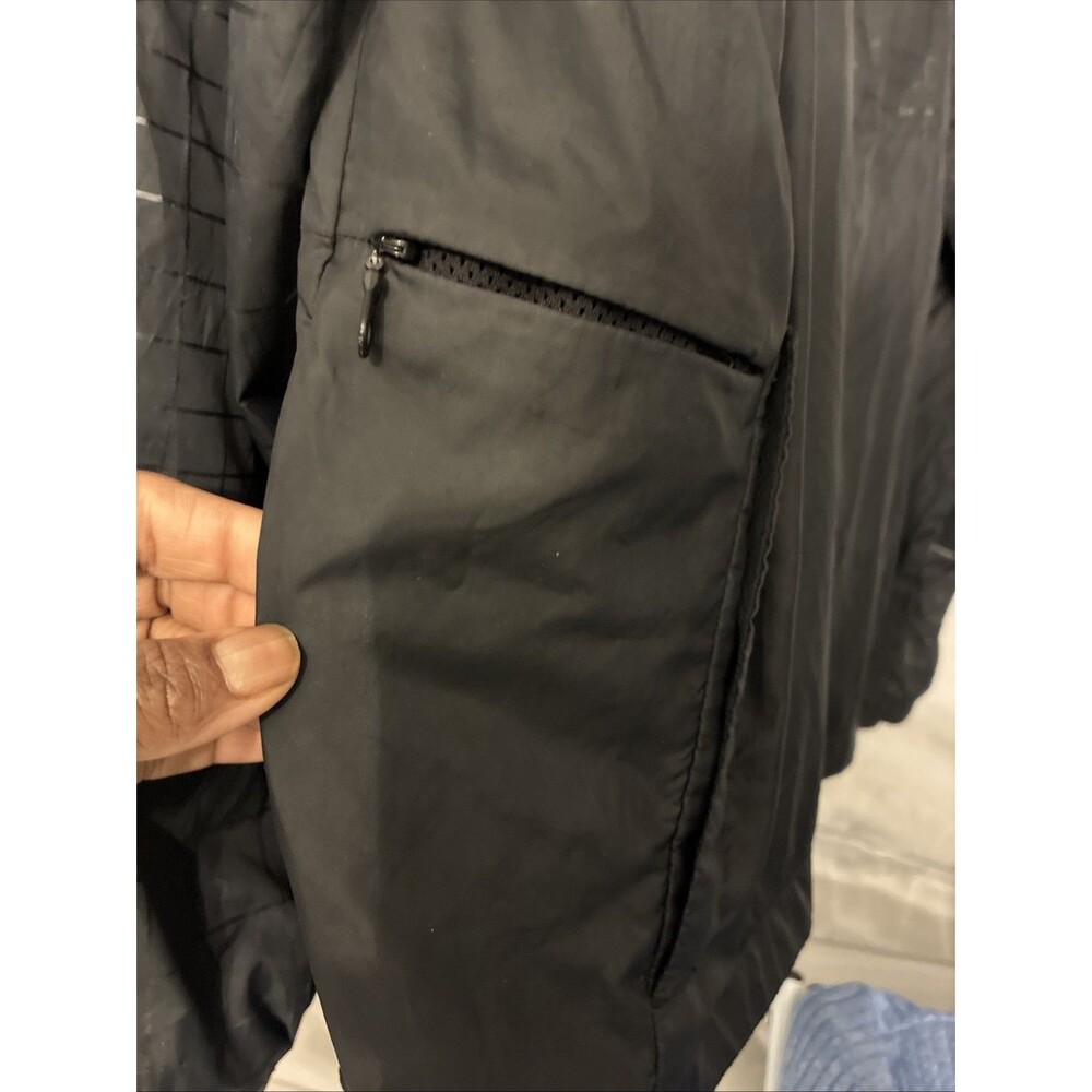 Nike Air Jacket Windbreaker Black Zip Up Woven Tech Utility Hoodie Mesh Lined M - Picture 8 of 16